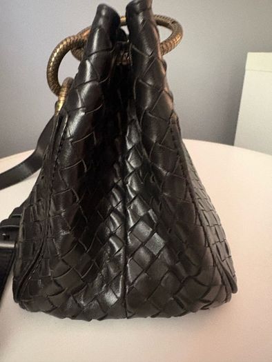 Beautiful woven leather crossbody bag