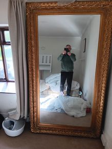 Extra Large ornate gold mirror