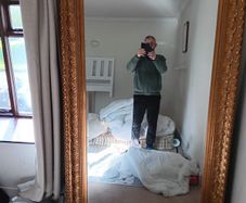 Extra Large ornate gold mirror