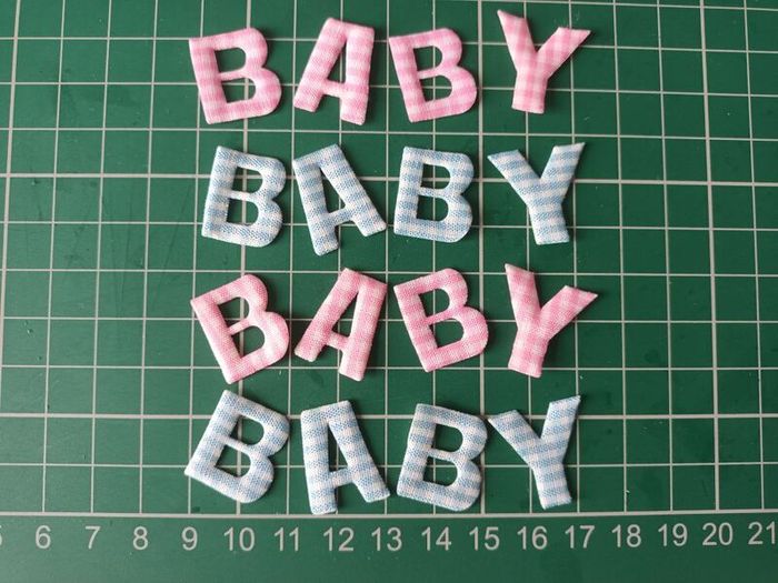 Craft Embellishments - Fabric Letters - Baby