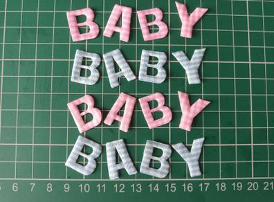 Craft Embellishments - Fabric Letters - Baby