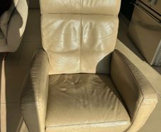 2 leather reclining armchairs FREE