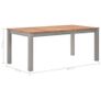 Dining Table 180x90x74 cm Solid Oak Wood Image 6