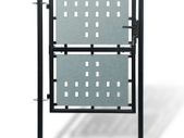 Black Single Door Fence Gate 100 x 200 cm