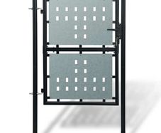 Black Single Door Fence Gate 100 x 200 cm