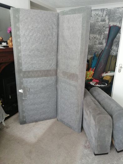 Extra large grey sofa