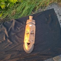 wood african mask postage possible