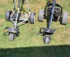 Mocad & Powcaddy electric golf trolleys