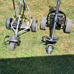 Mocad & Powcaddy electric golf trolleys