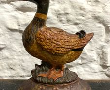 Antique Cast Iron Duck Doorstop.