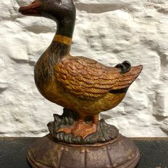 Antique Cast Iron Duck Doorstop.