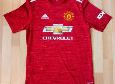 2020/21 Manchester United #18 Fernandes Adidas Jersey Size Age 15/16 Years