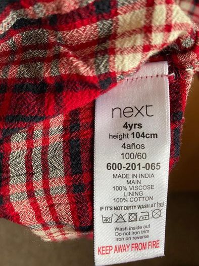 Next Girls Tartan Dress