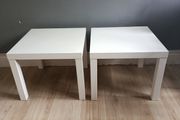 2x White IKEA LACK Side Tables