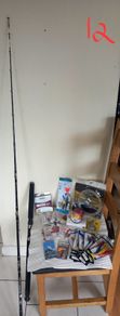 Boat  Rod and assorted tackle