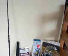 Boat  Rod and assorted tackle