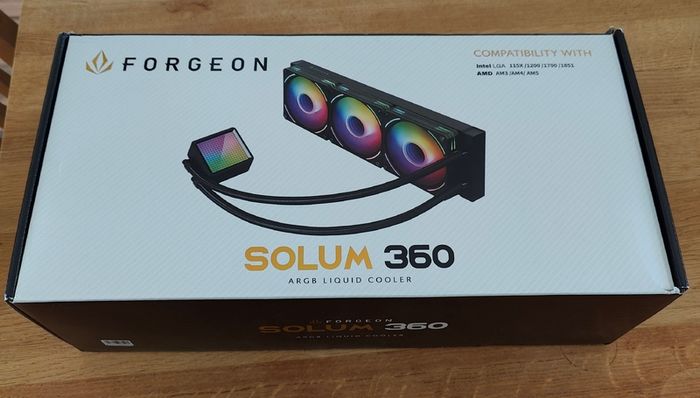 Liquid Cooler 360mm Forgeon Solum 360 ARGB AM5 LGA1700