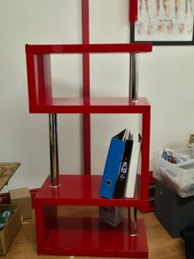 Red Ikea Shelf