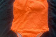 Neon orange one piece swimsuit swimsuit