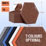NEW SALE | Acoustic Wall Panels self adhesive 12 Pack 36 x 31.2 cm with 9 mm Thick Padded Soundproof Insulation Panel Sound Absorbing Noise Reduction Panels for Office Door Image 2