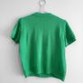 Pre Owned Bright Green Pointelle Short Sleeve Fine Knit Top Image 4