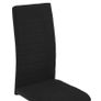 Cantilever Dining Chairs 4 pcs Black Fabric Image 5
