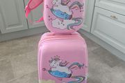 Kids suitcase and backpack