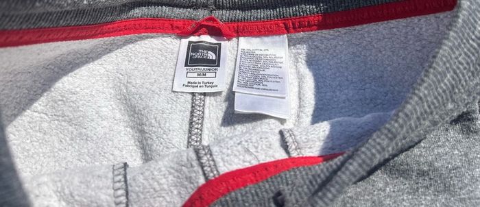 North Face Grey Warm Tracksuit Bottoms - Size Youth Medium (Approx Age 9-11 yrs)