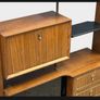Mid Century Italian Room Divider Bookcase Cocktail Bar Image 6