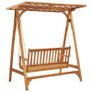 Garden Swing Bench with Trellis Solid Acacia Wood Image 3