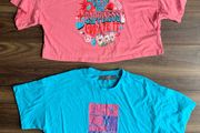 NEW Ladies/Girls Slogan Crop T-shirts: Medium