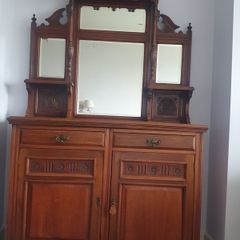 Antique Sideboard with Mirror