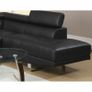 BIG DEAL Black leather 262cm Corner Chaise Sofa Image 4