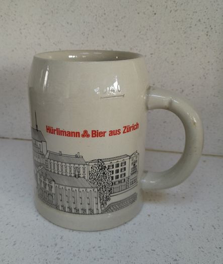 Hurlimann Bier/Beer 0.4L Stein/Tankard