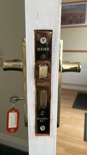 Timber white door