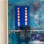 Large Original Painting Contemporary Art Poolbeg Chimneys Modern Irish abstract art Framed Image 5