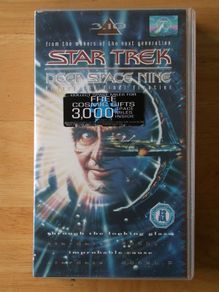 Star Trek Deep Space Nine - Two Episodes - Through The Looking Glass, Improbable Cause - Vhs