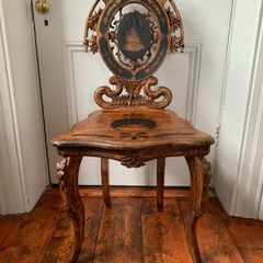 Victorian Aesthetic Movement Hall Chair.