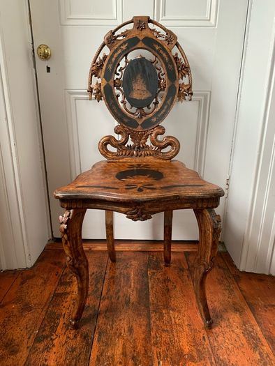 Victorian Aesthetic Movement Hall Chair.