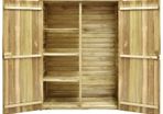Garden Tool Shed 123x50x171 cm Impregnated Pinewood