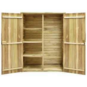 Garden Tool Shed 123x50x171 cm Impregnated Pinewood