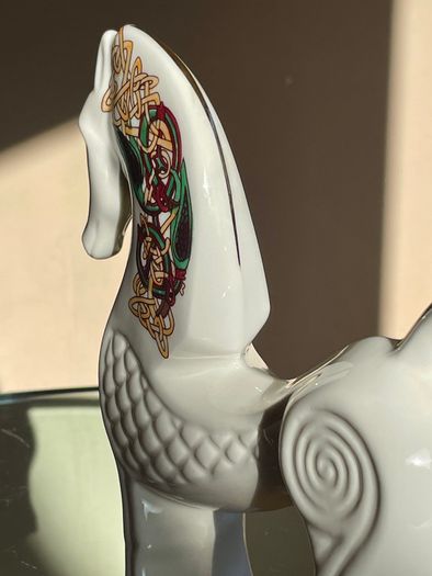 Vintage 1980's Cre Irish Porcelain Celtic Horse, Joe McCaul
