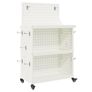 Tool Trolley Manual White 65 x 35 x 111 cm Cold-rolded steel Image 2