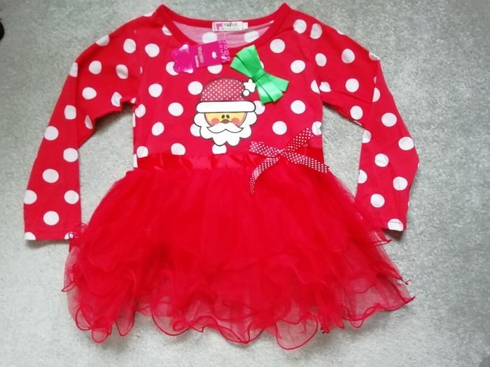 New Girl Christmas Santa Tutu Dress size 5-6yrs