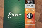 Elixir Stainless Steel 45 to 135 Bass Strings