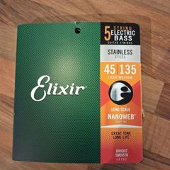 Elixir Stainless Steel 45 to 135 Bass Strings
