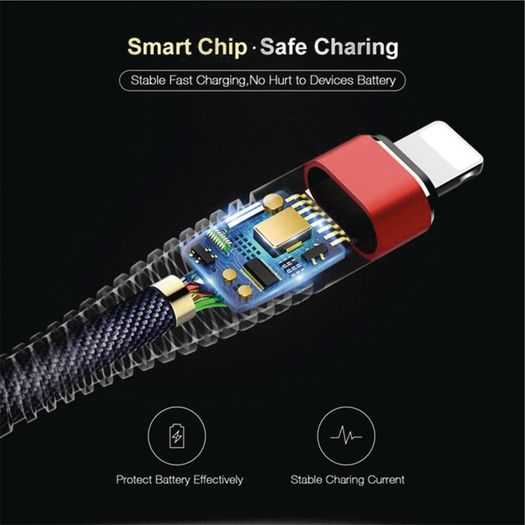 1m/2m/3m Long Lightning iPhone Charger for Apple iPhone 12 11 X 6 5 7 8 USB Cable