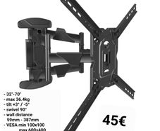 TV Wall Mount Bracket Tilt Swivel 32" - 70" TV