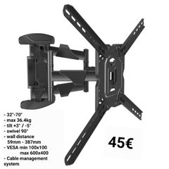 TV Wall Mount Bracket Tilt Swivel 32" - 70" TV