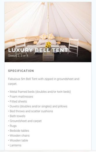 All together now GLAMPING and 2 Concert Tickets